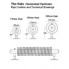 Halo Horizontal Hydronic - 250 x 2000