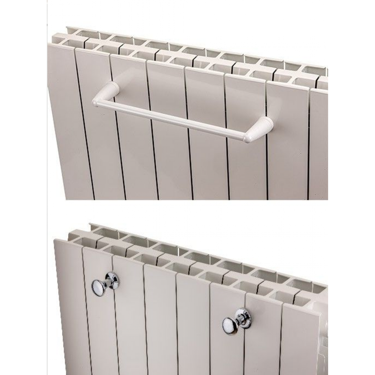 The Alprimo: Our Own Brand Flat-top Aluminium Radiator, 1046H x 340mm (4 Sections)