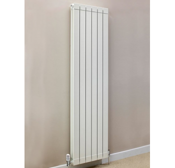 The Alprimo: Our Own Brand Flat-top Aluminium Radiator, 1246H x 260mm (3 Sections)