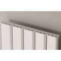 Reina Vicari Horizontal Aluminium Single Column radiator, 600H x 400mm