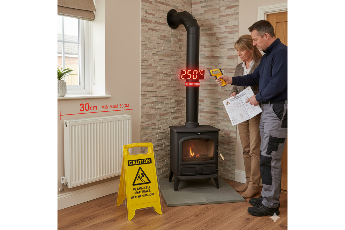 Stove Installation Safety: Understanding Flue Temperature and Radiator Proximity