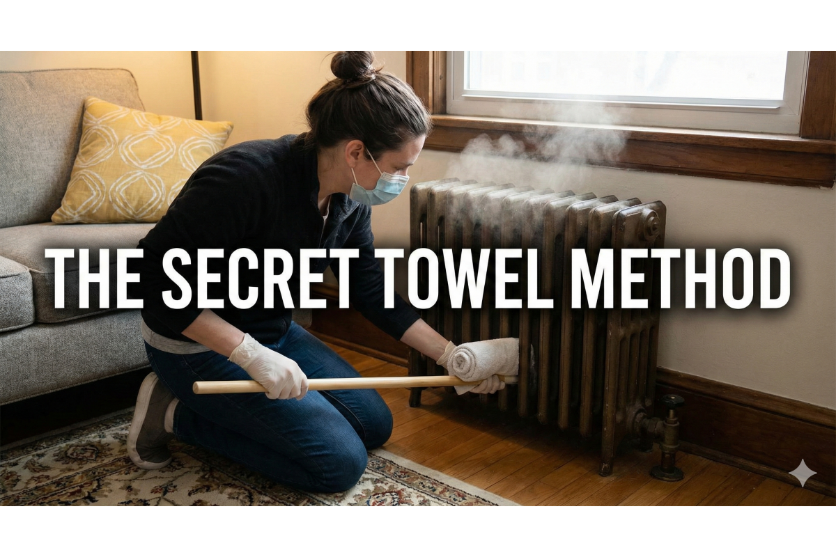 How to Dust Your Radiator Quickly (The Secret Towel Method)