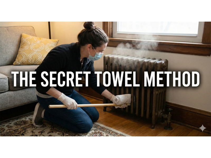 How to Dust Your Radiator Quickly (The Secret Towel Method)