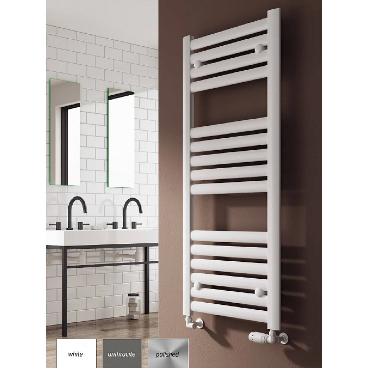 Anita Aluminium towel Rail 835 x 530