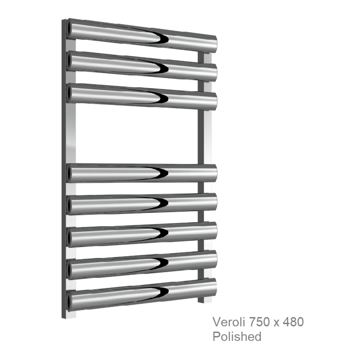 Veroli Aluminium Towel Rail 750 x 480
