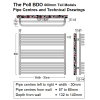 Poll BDO Designer Horizontal Towel Rail - 660H x 1000W