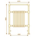 Knightsbridge Traditional Towel Radiator  - Chrome