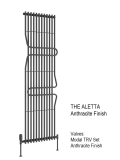 Aletta 1800 x 500 - Anthracite, White