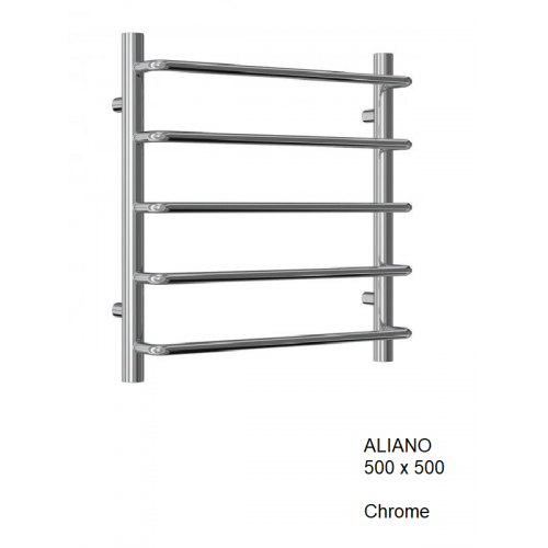 Aliano Towel Rail 500 x 500, Chrome - The Aliano
