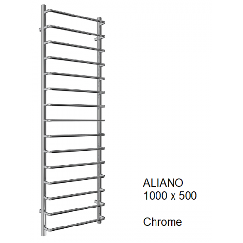 Aliano Towel Rail 1000 x 500, Chrome - The Aliano