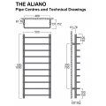 Aliano Towel Rail 500 x 500, Chrome Aliano Towel Rail 500 x 500, Chrome