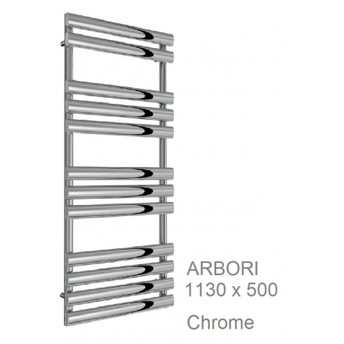 Arbori Towel Rail 1130 x 500, Chrome - The Arbori