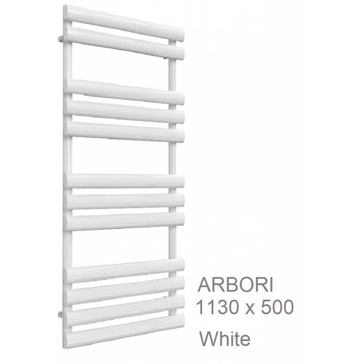 Arbori Towel Rail 1130 x 500, Anthracite & White