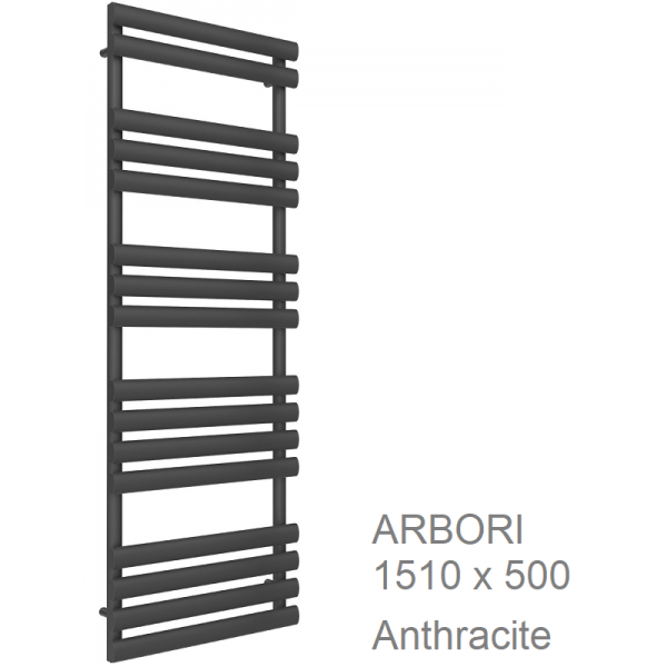 Arbori Towel Rail 1510 x 500, Anthracite & White Arbori Towel Rail 1510 x 500, Anthracite & White