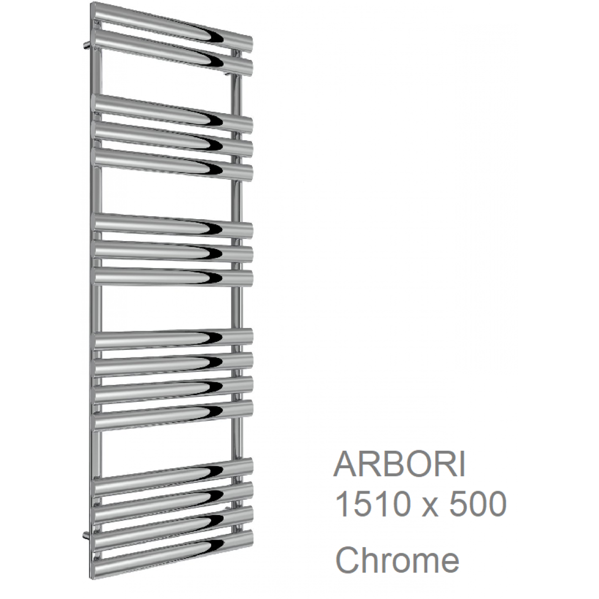 Arbori Towel Rail 1510 x 500mm, Chrome