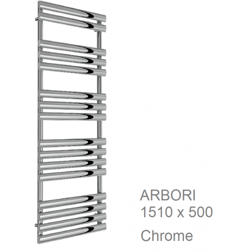 Arbori Towel Rail 1510 x 500mm, Chrome - The Arbori