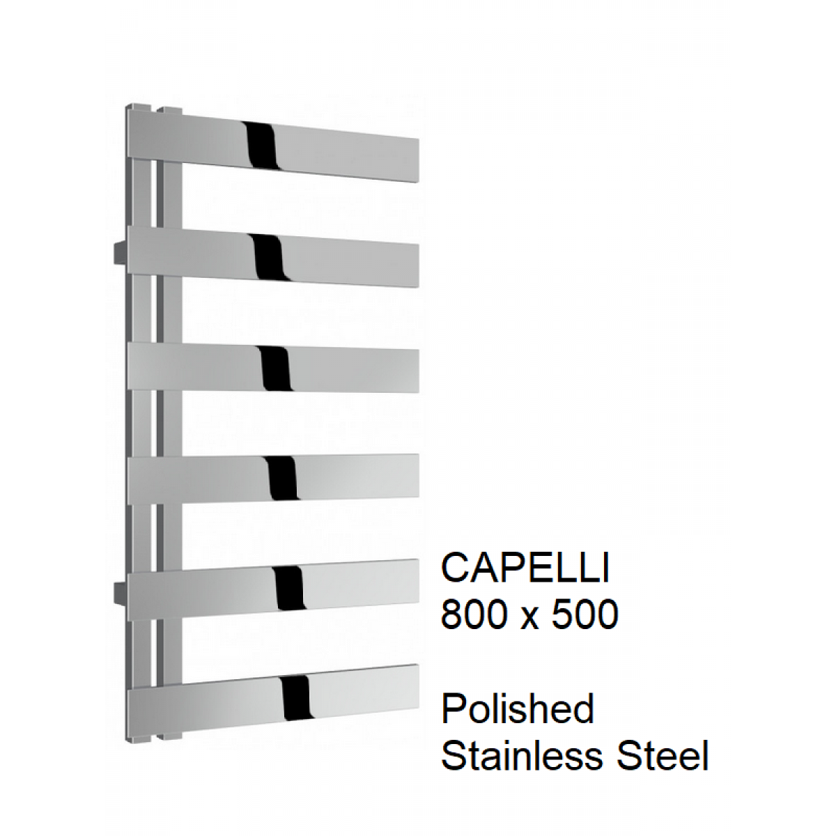 Capelli Stainless Steel Towel Rail 1525 x 500