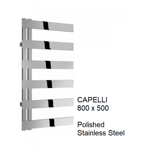 Capelli Stainless Steel Towel Rail 800 x 500 - The Capelli