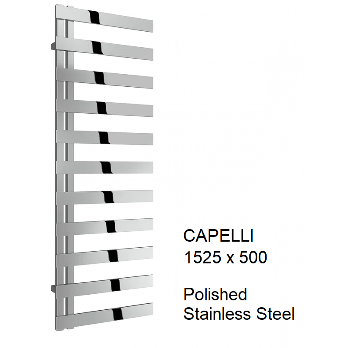 Capelli Stainless Steel Towel Rail 1525 x 500