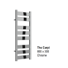 Carpi Towel Rail 800 x 300, Chrome
