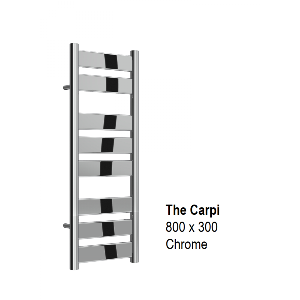 Carpi Towel Rail 800 x 300, Chrome