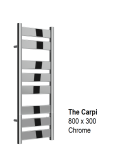 Carpi Towel Rail 800 x 300, Chrome