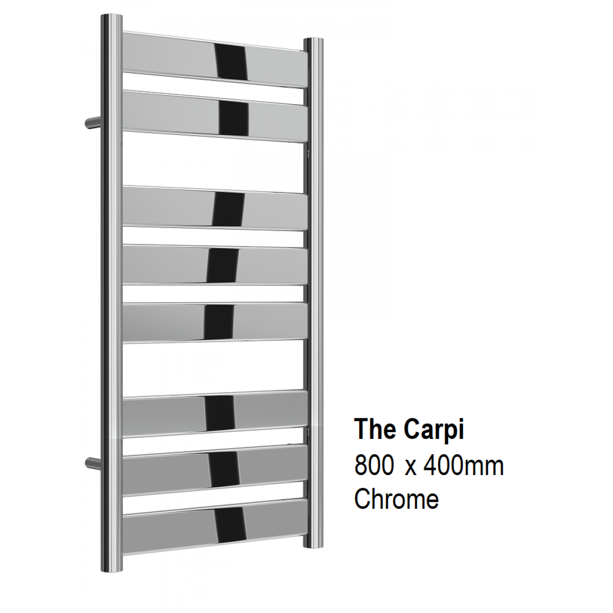 Carpi Towel Rail 800 x 400, Chrome
