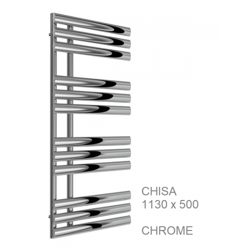 Chisa Towel Rail in 1130 x 500, Chrome - The Chisa