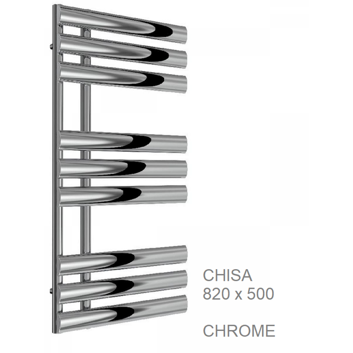 Chisa Towel Rail 820 x 500mm, Chrome