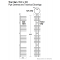 Claro Towel Radiator, 1600 x 300 Claro Towel Radiator, 1600 x 300