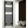 Diva Flat Towel Rail 800 x 400, Black