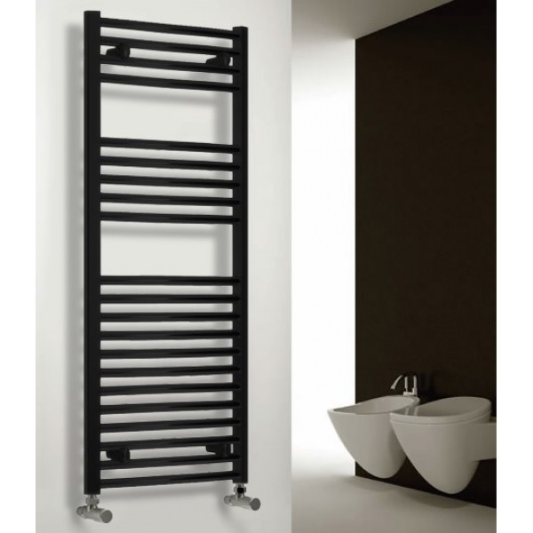 Diva Flat Towel Rail 1800 x 400, Black