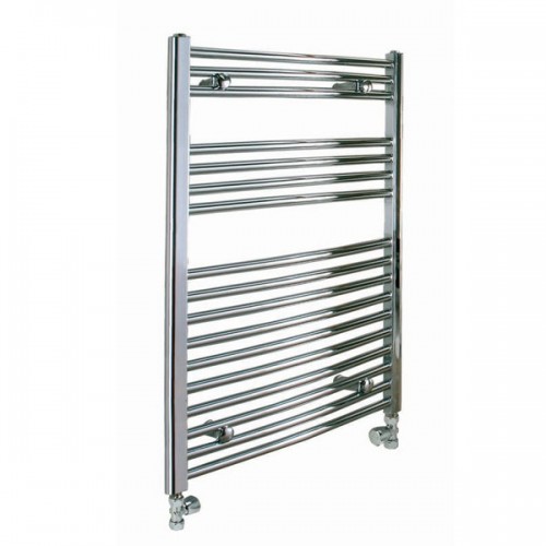 Diva Flat Towel Rail 1000 x 400, Chrome - Budget Towel Rails