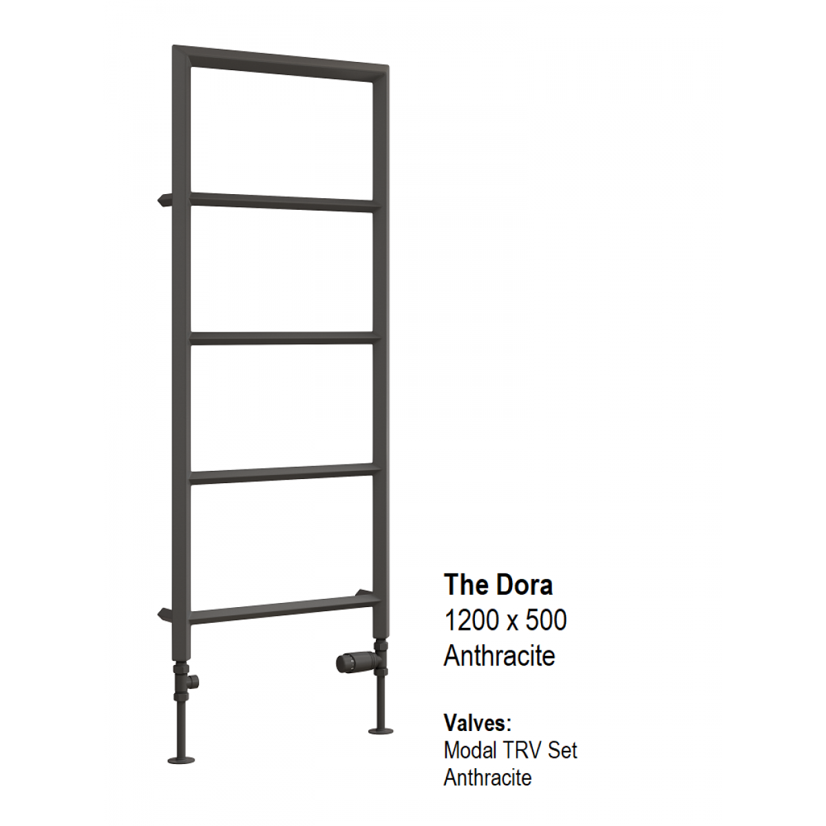 Reina Dora 1200 x 500, Anthracite