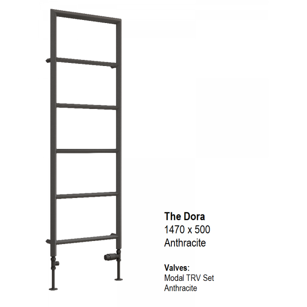 Reina Dora 1470 x 500, Anthracite