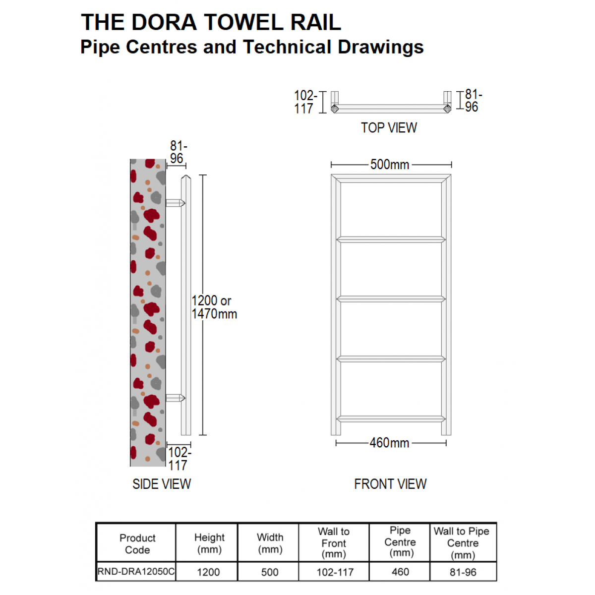 Reina Dora 1470 x 500, Chrome