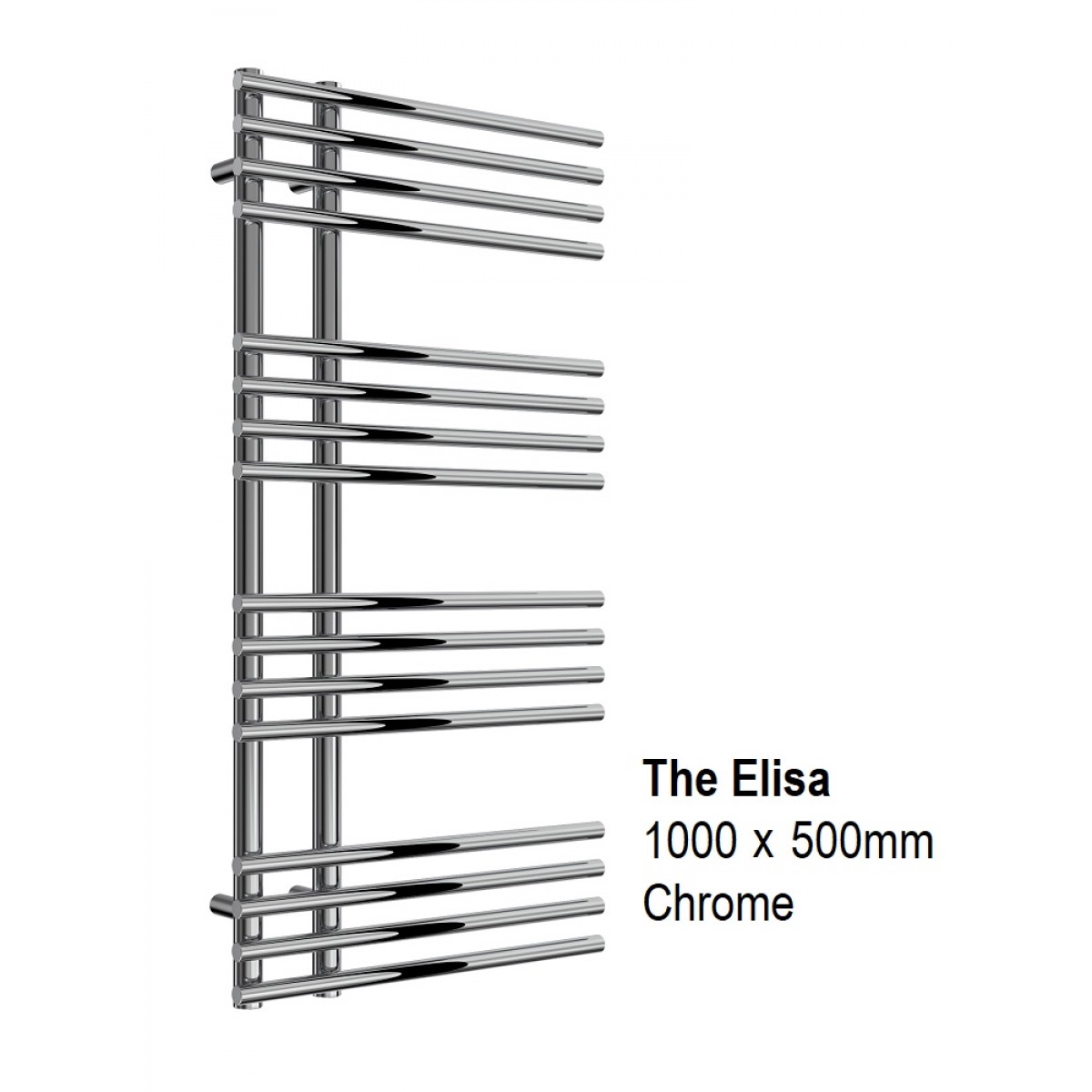 Elisa Towel Rail 1000 x 500, Chrome