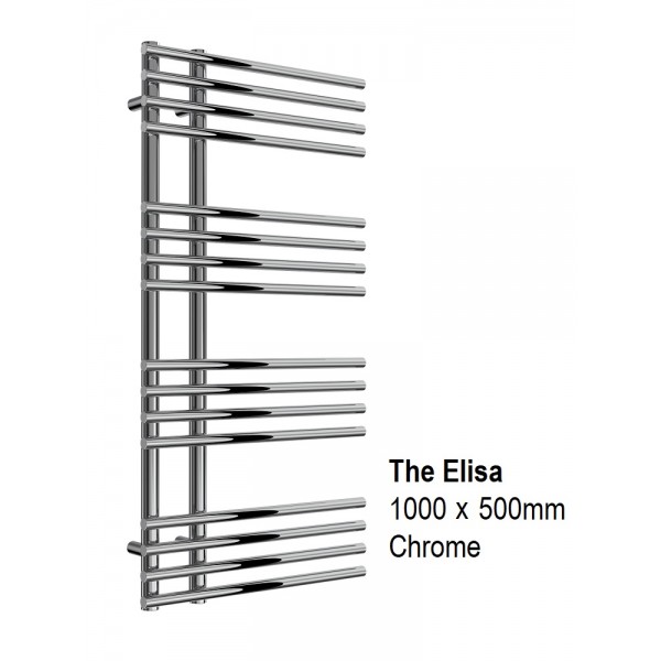 Elisa Towel Rail 1000 x 500, Chrome