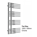 Elisa Towel Rail 1000 x 500, Black