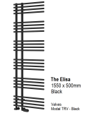 Elisa Towel Rail 1550 x 500, Black