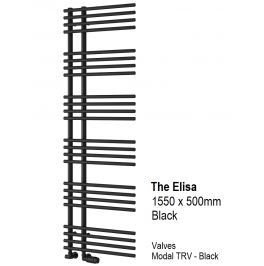 Elisa Towel Rail 1550 x 500, Black