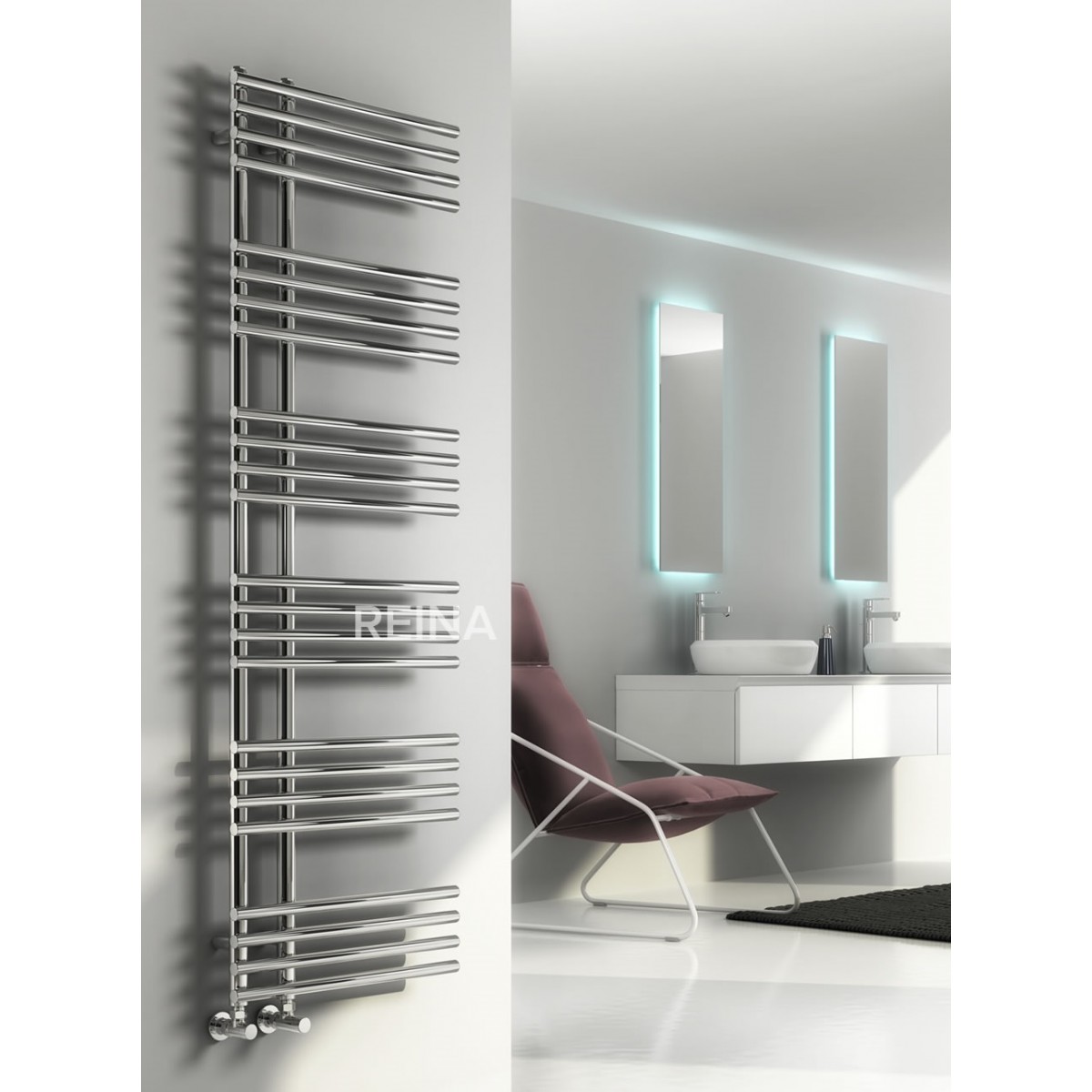 Elisa Towel Rail 1550 x 500, Black