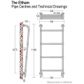 Eltham Towel Rail 1200 x 500, Chrome Eltham Towel Rail 1200 x 500, Chrome