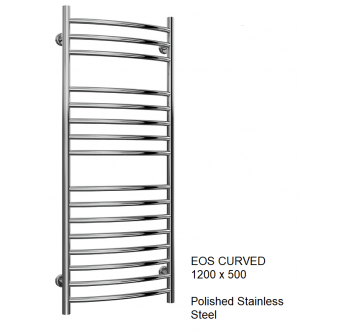 Reina Eos Stainless Steel Towel Rail - 1200 x 500