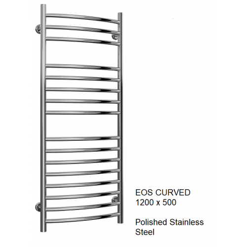Eos Stainless Steel Towel Rail - 1200 x 500 - The Eos