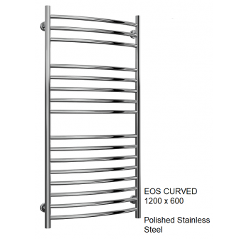 Reina Eos Stainless Steel Towel Rail - 1200 x 600