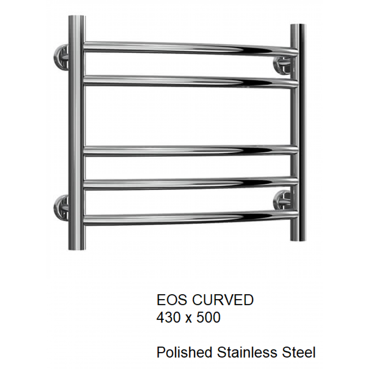 Eos Stainless Steel Towel Rail - 430 x 500
