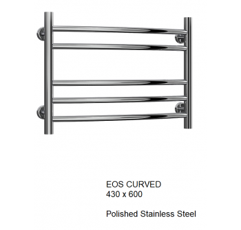 Reina Eos Stainless Steel Towel Rail - 430 x 600