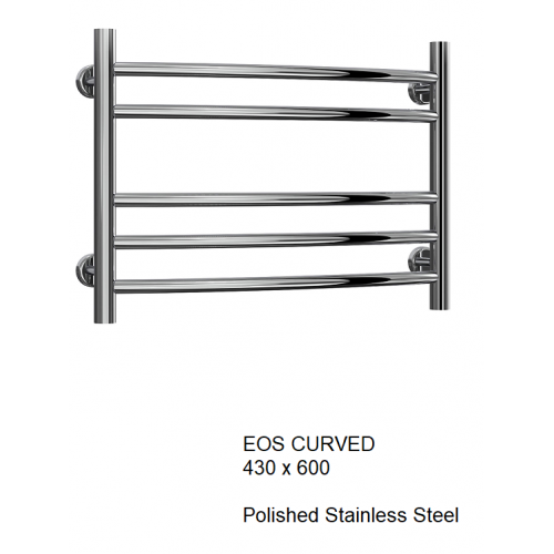 Eos Stainless Steel Towel Rail - 430 x 600 - The Eos