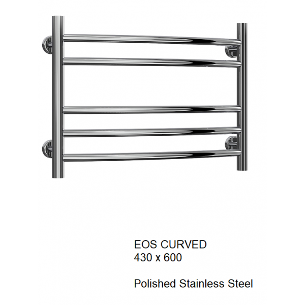 Eos Stainless Steel Towel Rail - 430 x 600